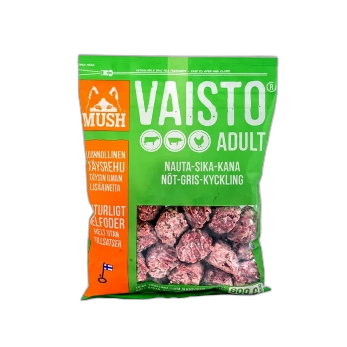 Mush Vaisto täissööt koerale veis-siga-kana 800g