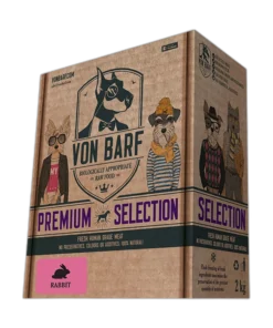 Von BARF tasakaalustatud toortoit koertele Premium Selection Rabbit